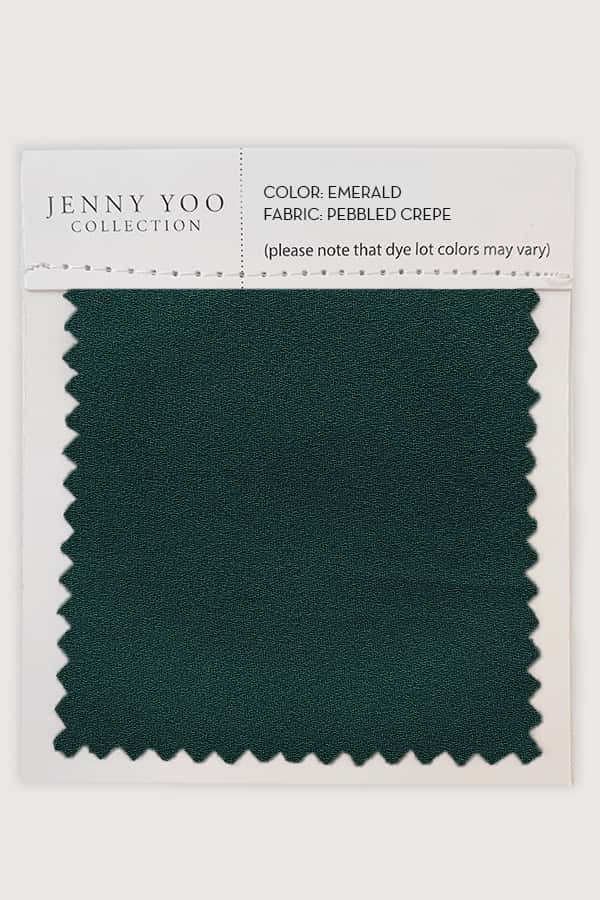 Jenny Yoo Pebbled Crepe Swatch Card
