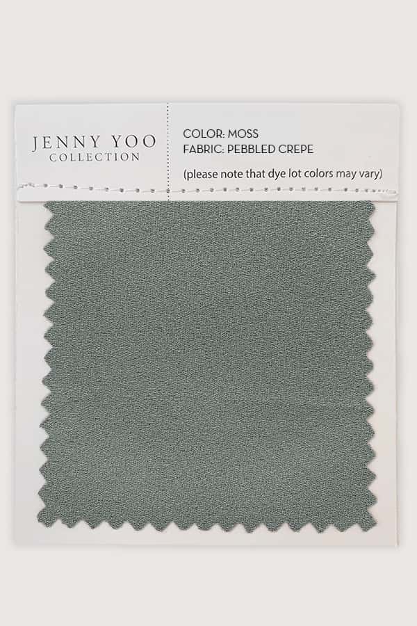 Jenny Yoo Pebbled Crepe Swatch Card
