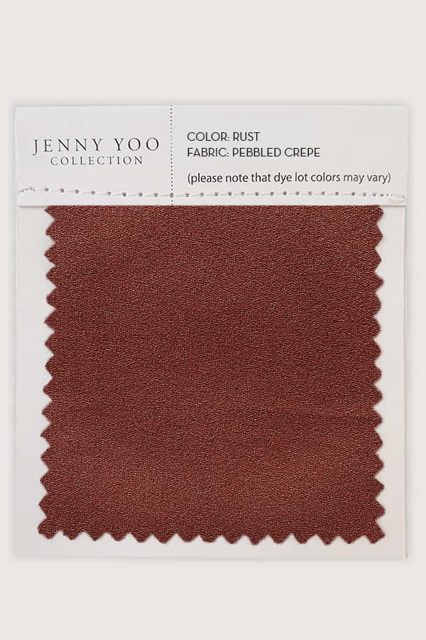 Jenny Yoo Pebbled Crepe Swatch Card