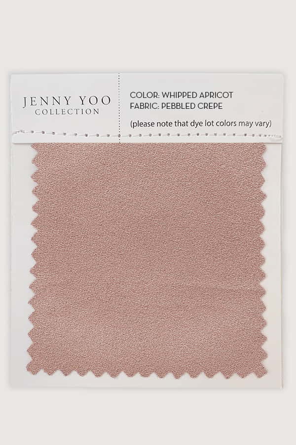 Jenny Yoo Pebbled Crepe Swatch Card
