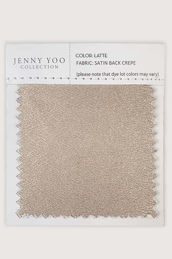 Jenny Yoo Satin Back Crepe Swatch Card