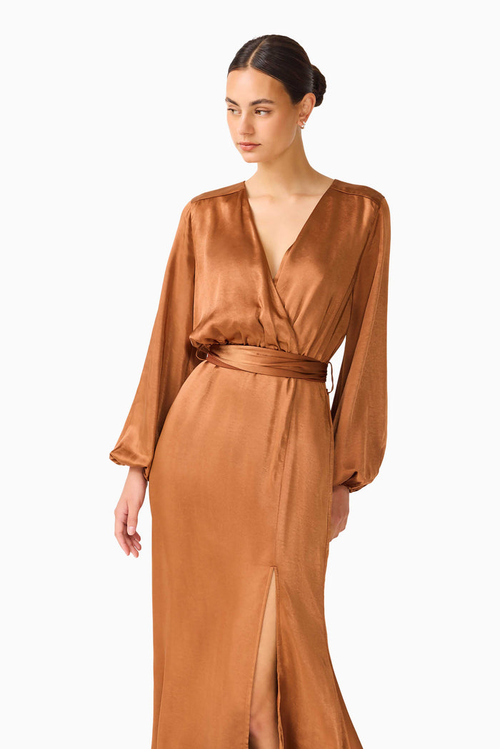 Kai Maxi Dress in Brown