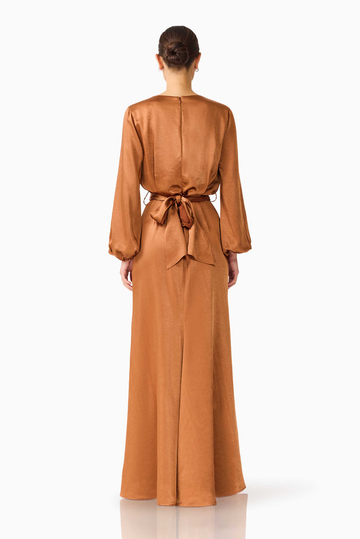 Kai Maxi Dress in Brown