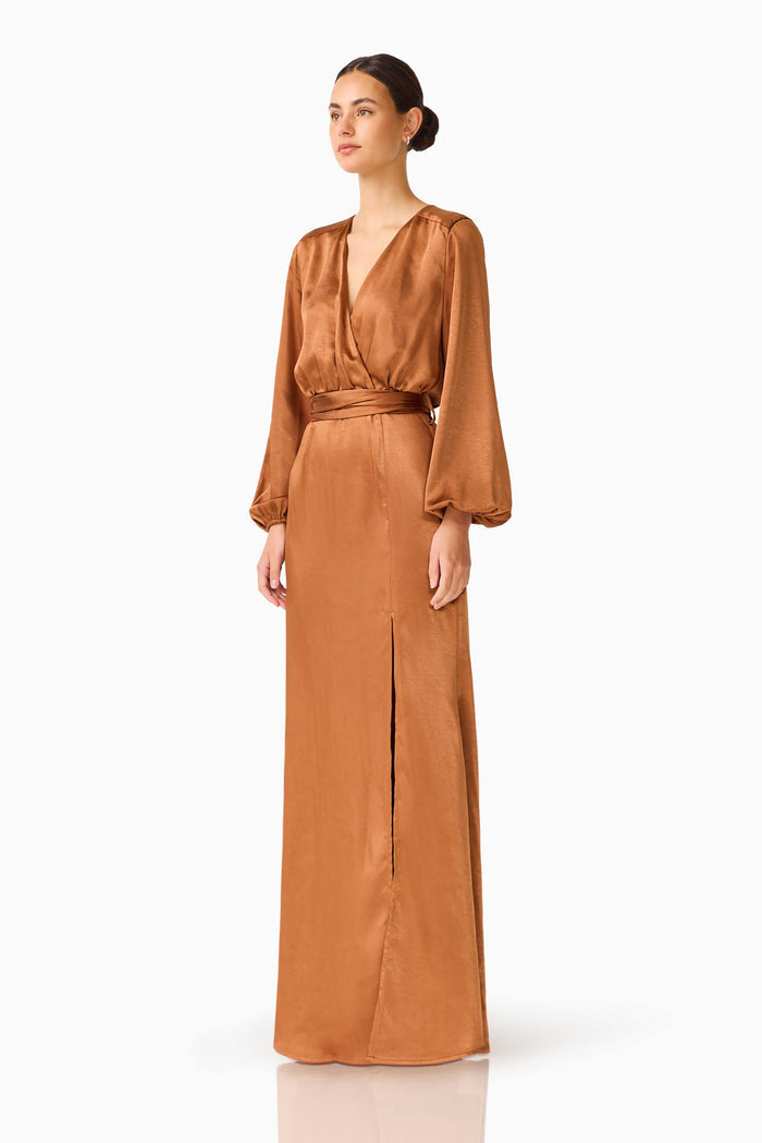 Kai Maxi Dress in Brown