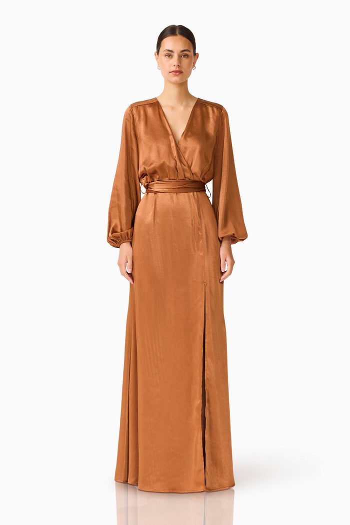 Kai Maxi Dress in Brown