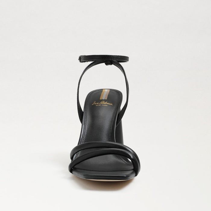 Kia Block Heel Sandal in Black Leather