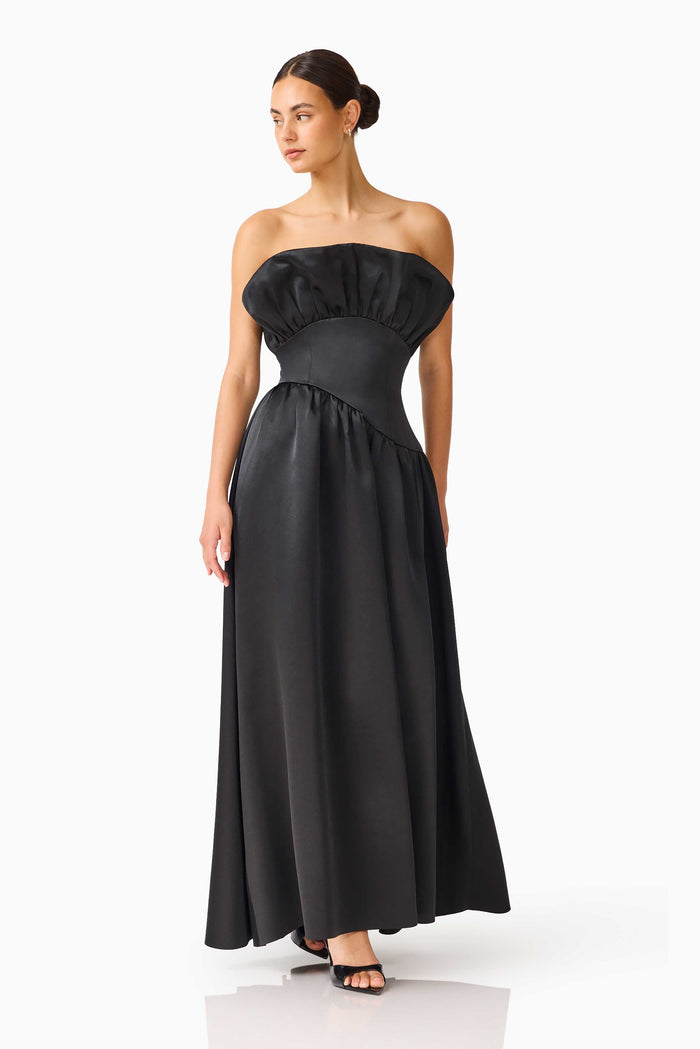 Laurel Sleeveless Maxi Dress in Black