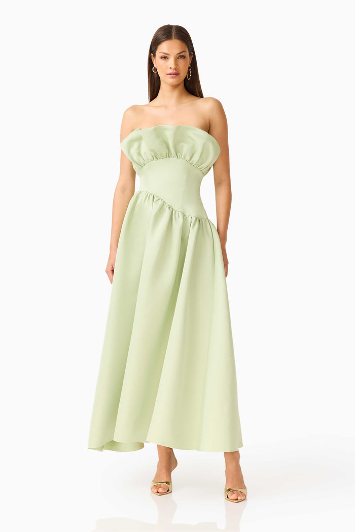 Laurel Sleeveless Maxi Dress in Sage Green