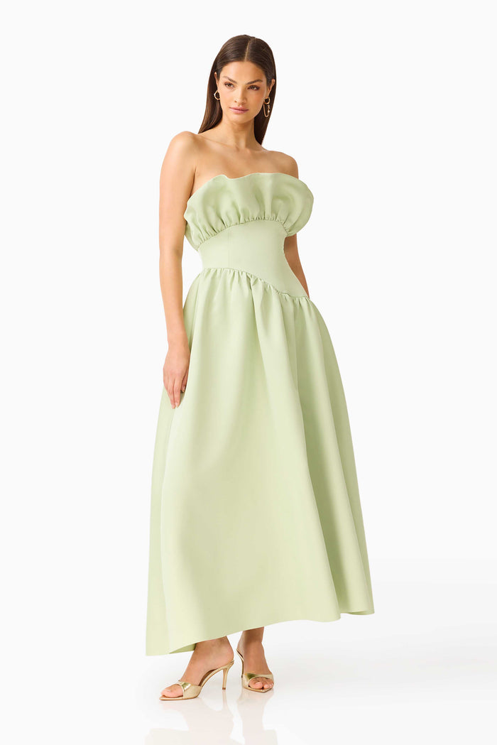 Laurel Sleeveless Maxi Dress in Sage Green