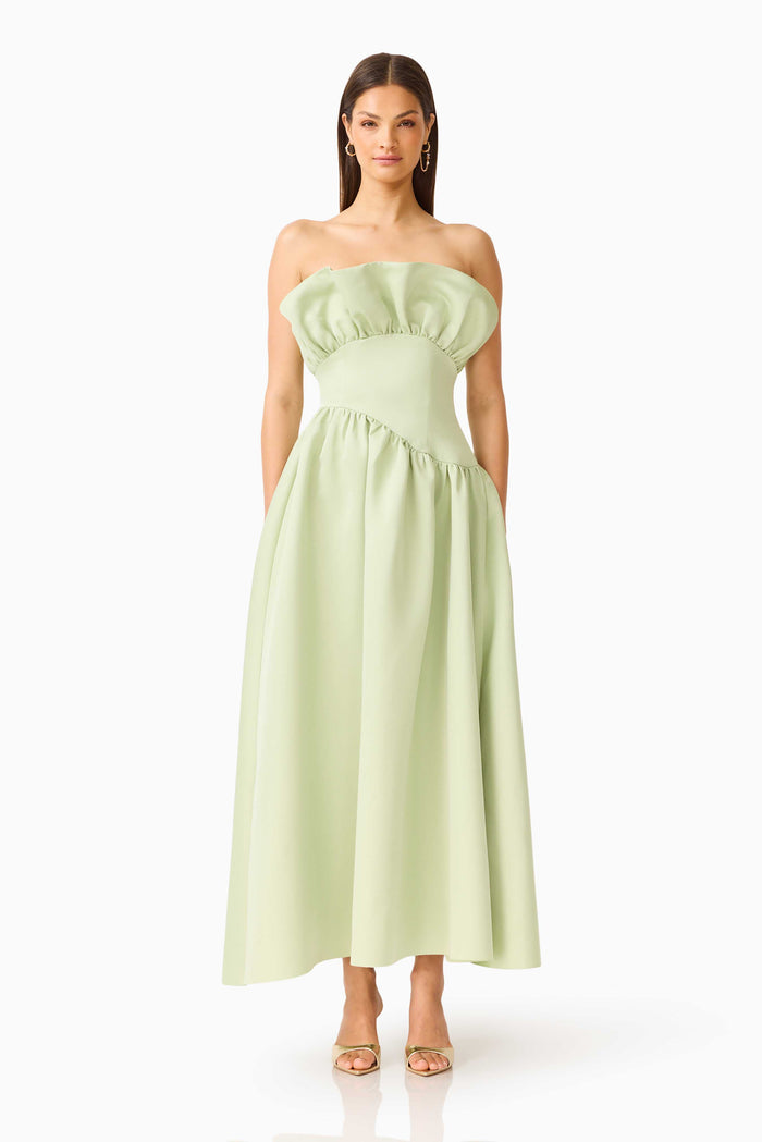 Laurel Sleeveless Maxi Dress in Sage Green