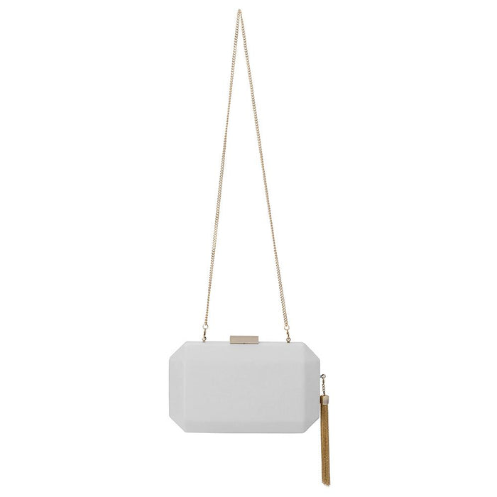 LIA FACETTED CLUTCH