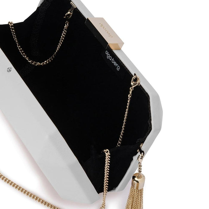 LIA FACETTED CLUTCH