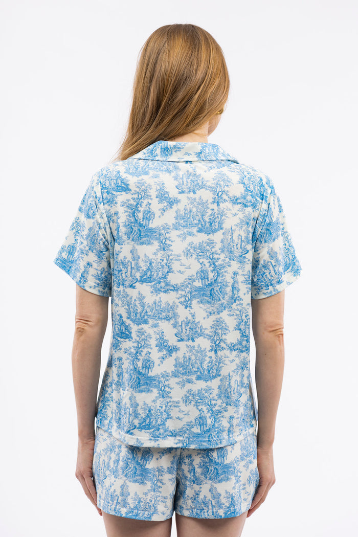 Lover Night Set in Skylight Toile
