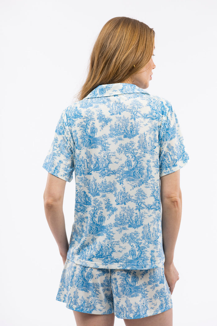 Lover Night Set in Skylight Toile