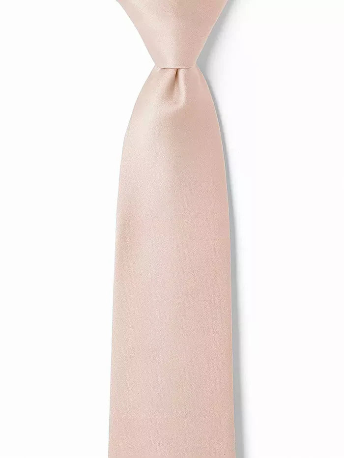 MATTE SATIN BOYS 14" ZIP NECKTIE BY AFTER SIX K115