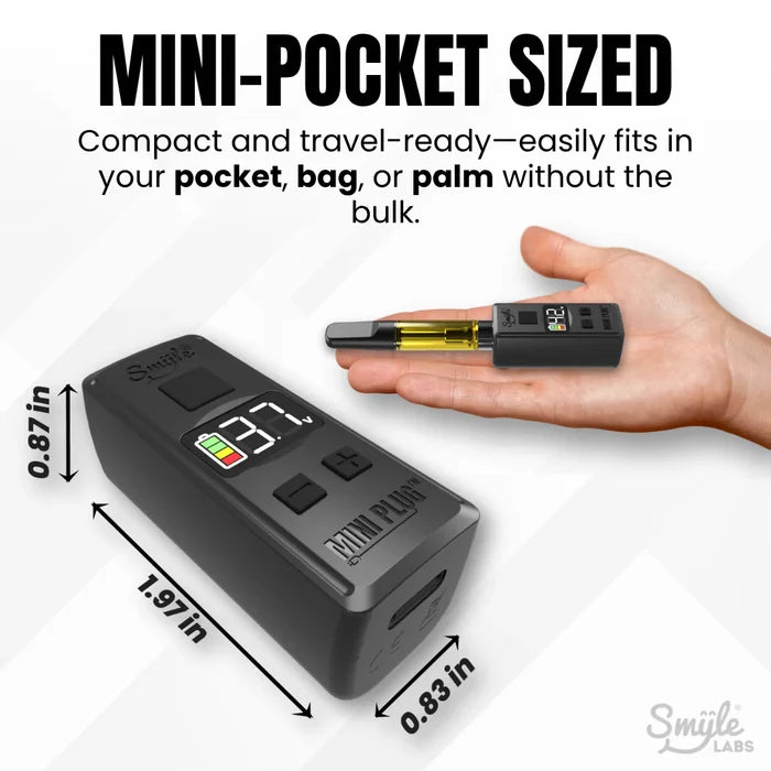 Mini Plug 510 Cart Battery with Built-in USB-C Cable By Smyle Labs - UK