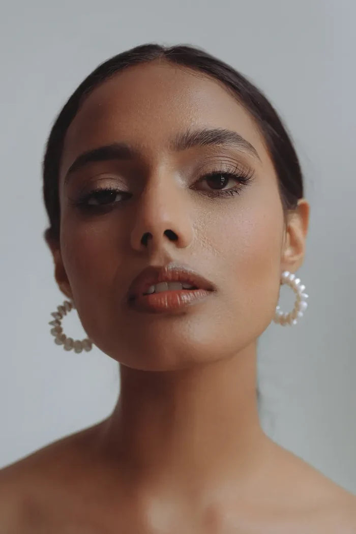 Monaco Pearl Hoop Earring