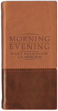 Morning and Evening: Daily Readings by C. H. Spurgeon — Tan/Burgundy