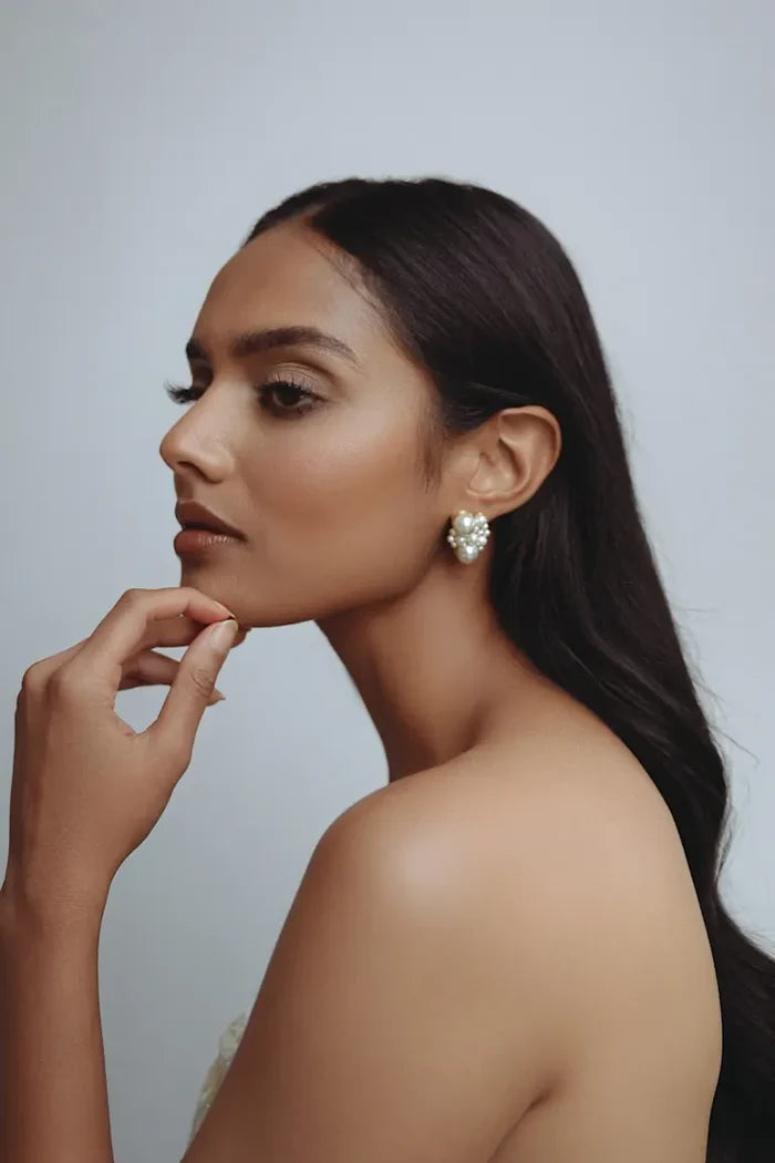 Natalya Pearl Cluster Earring