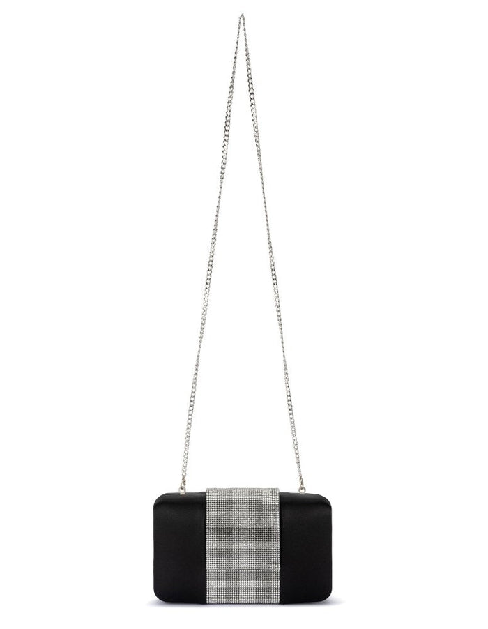 Olga Berg Aubrey Crystal Trim Clutch