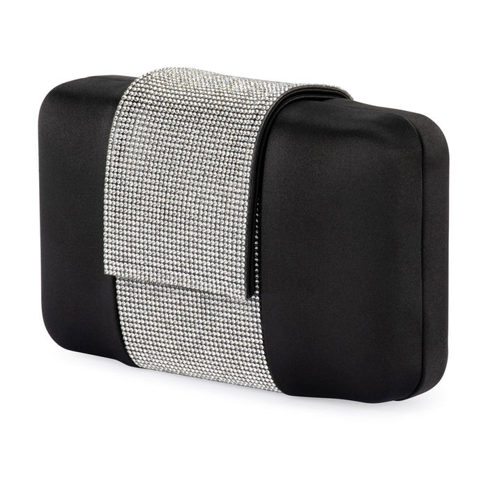 Olga Berg Aubrey Crystal Trim Clutch