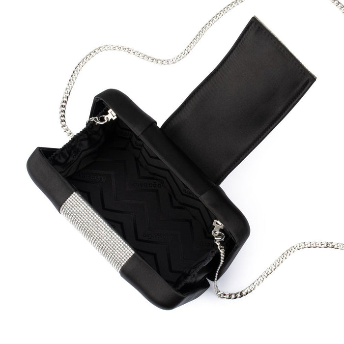 Olga Berg Aubrey Crystal Trim Clutch