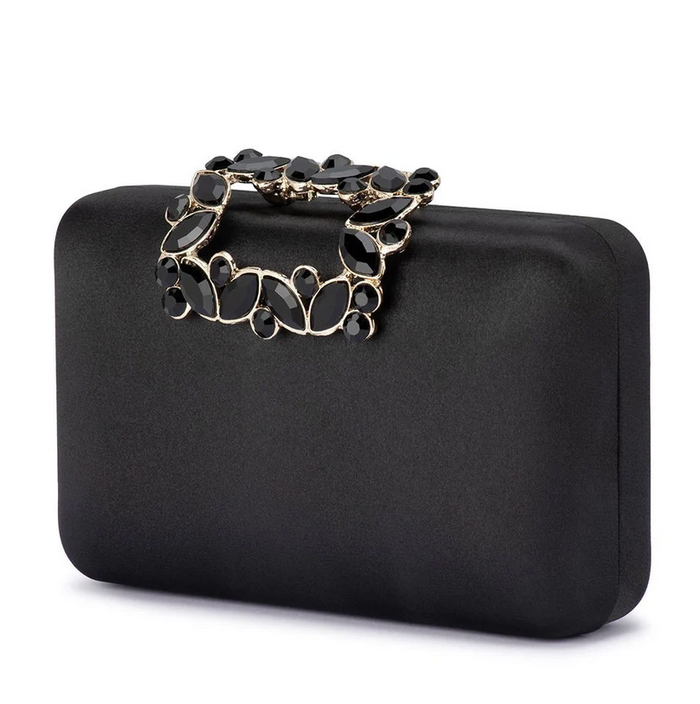 Olga Berg Margalit Crystal Lock Clutch