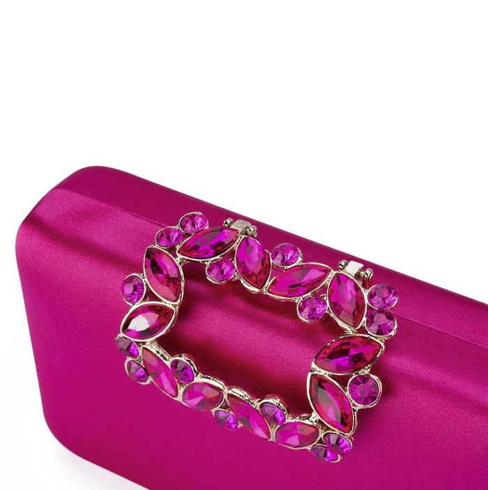 Olga Berg Margalit Crystal Lock Clutch