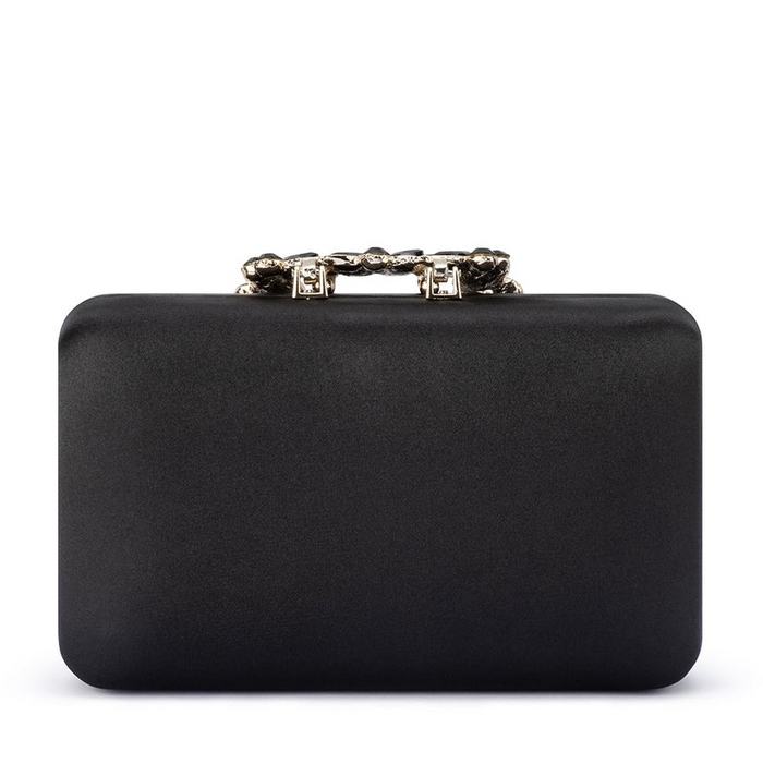 Olga Berg Margalit Crystal Lock Clutch