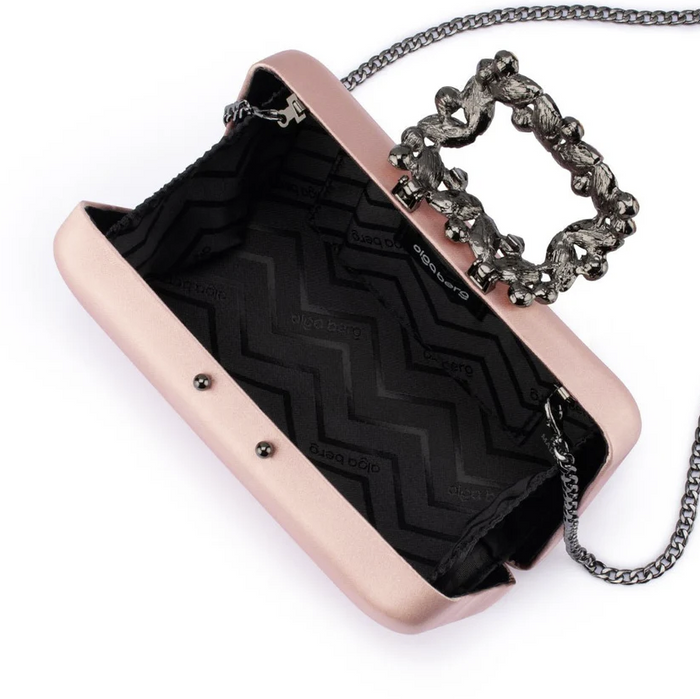 Olga Berg Margalit Crystal Lock Clutch