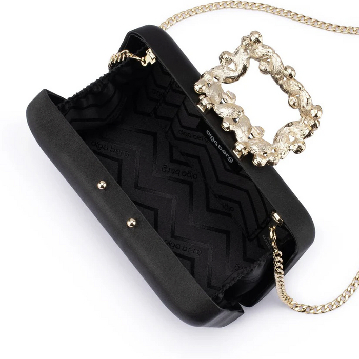 Olga Berg Margalit Crystal Lock Clutch