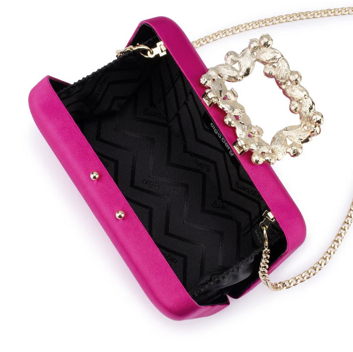 Olga Berg Margalit Crystal Lock Clutch