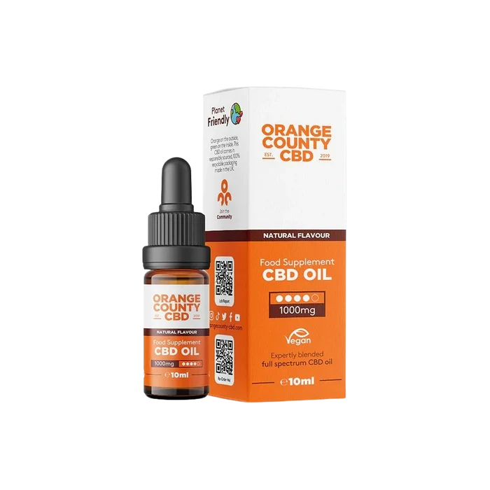 Orange County CBD MCT Tincture Oil – 1000 mg (10 ml) - UK
