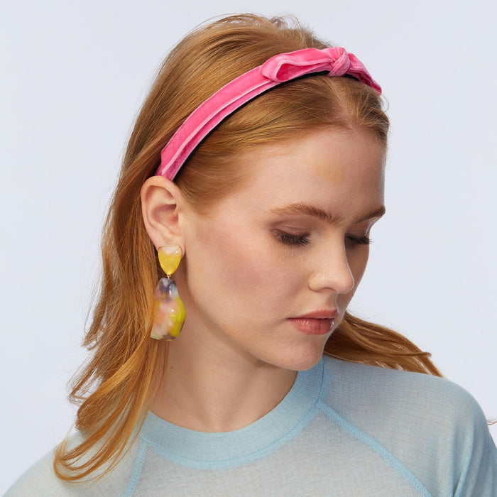 PINK BARDOT RIBBON HEADBAND