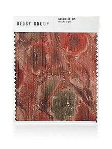 Pleated Metallic Harvest Floral Swatch