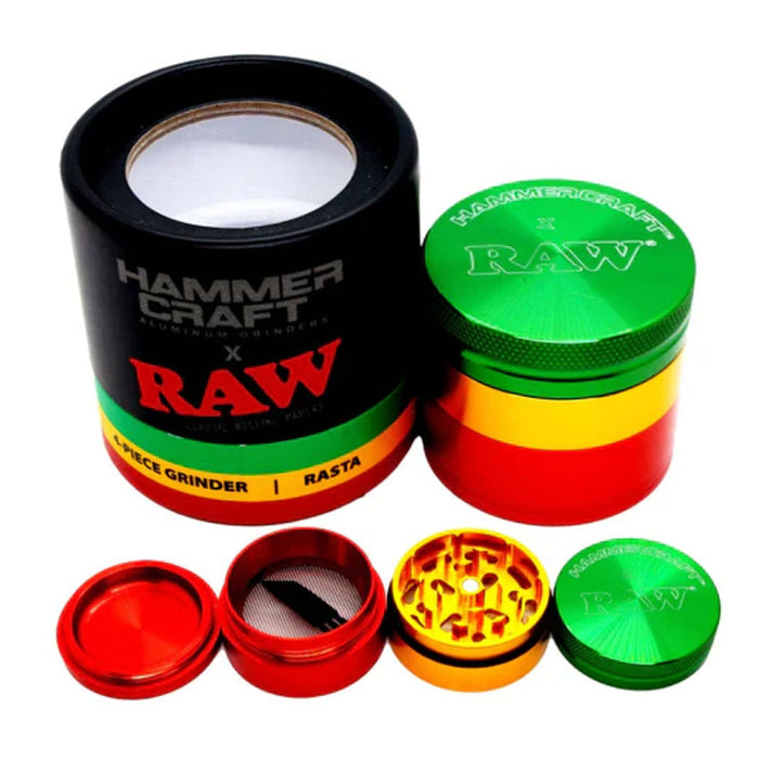 RAW x Hammercraft - 63mm Large 4 part Grinder