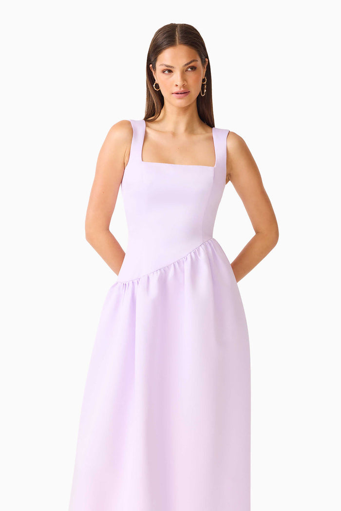 Ruelle A-Line Maxi Dress in Lilac