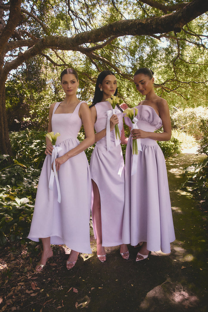Ruelle A-Line Maxi Dress in Lilac