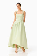 Ruelle A-Line Maxi Dress in Sage Green