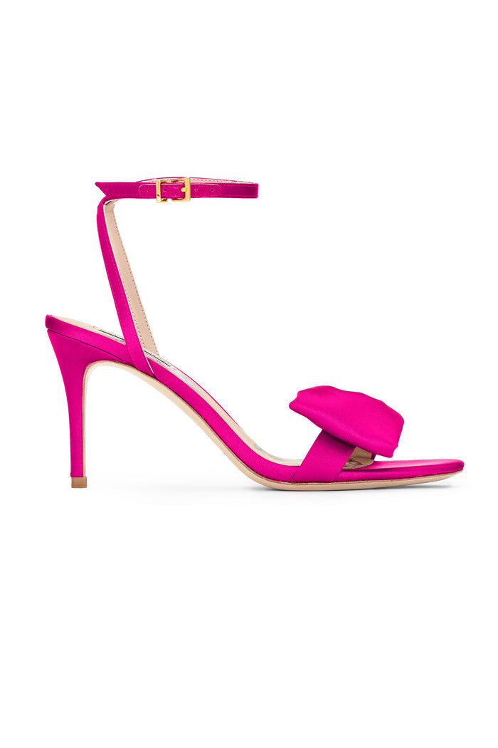 Sachin & Babi Chelsea Heel Obi-Bow Open Toe in Cerise