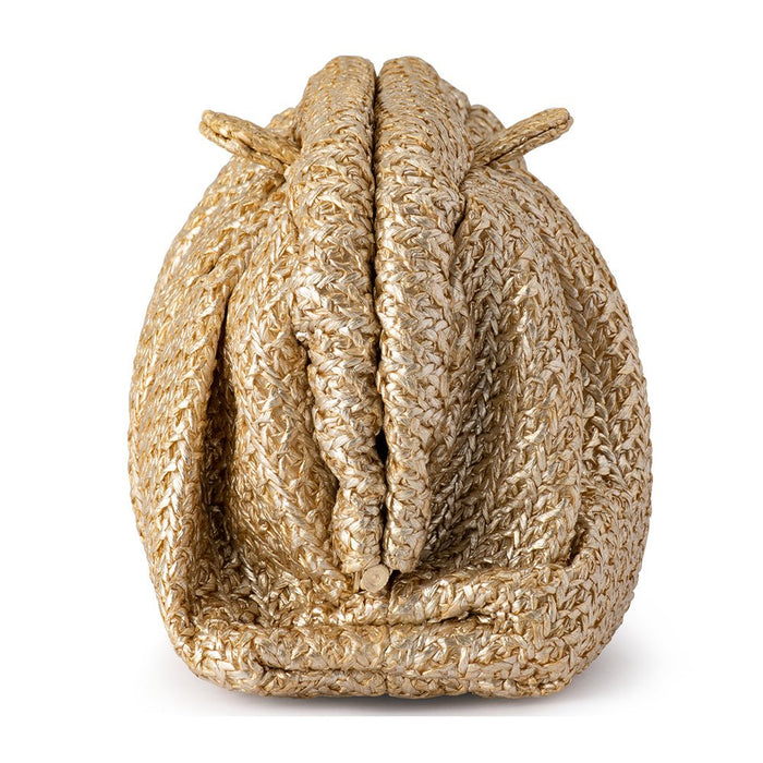 STEVIE PLEATED WOVEN CLUTCH
