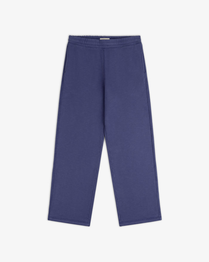 Stone Washed Marina Sweatpants with an elastic waistband, shown wide-leg and flat on a white background.