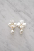 The James Pearl Cluster Earrings