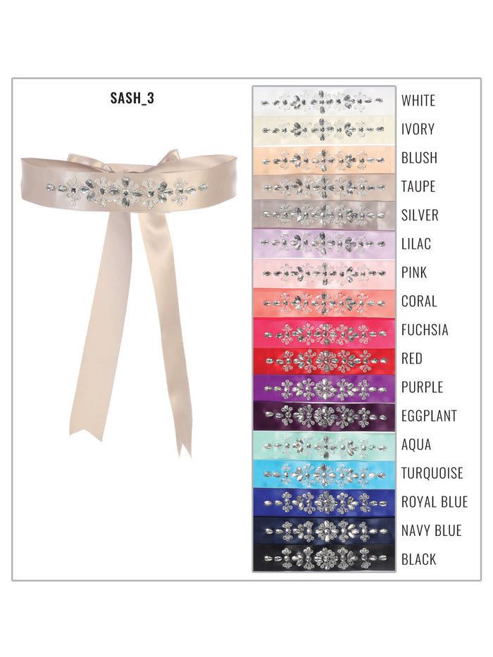 Tip Top Kids Rhinestone Sash