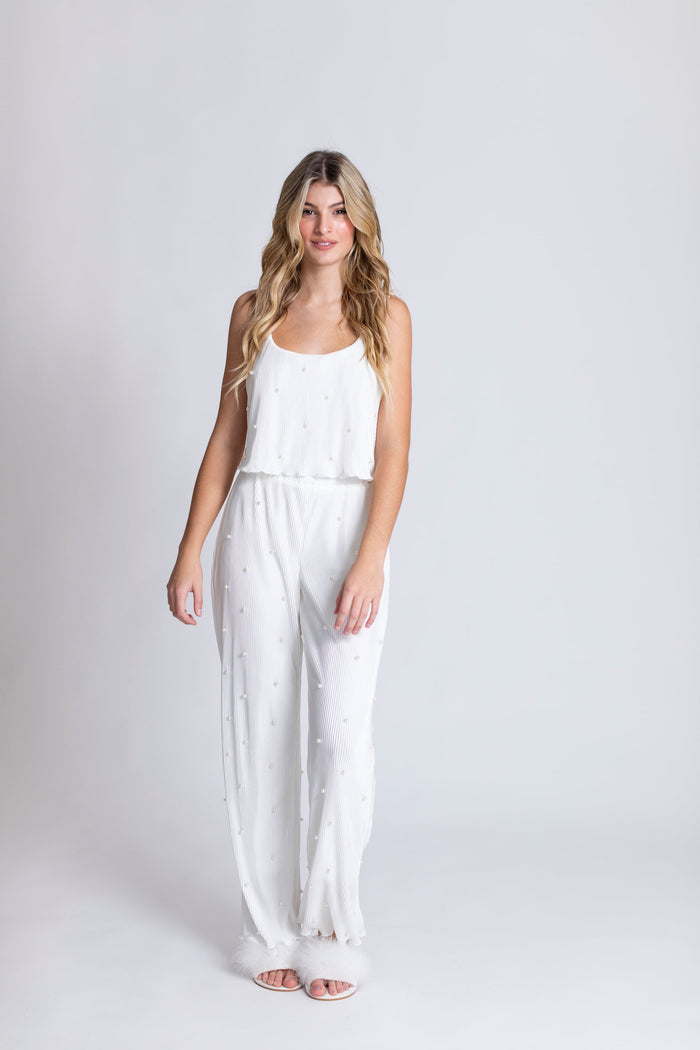 Waverles Payton Pearly Pant Bridal Set in Dove