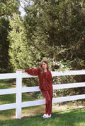 Waverles Pleated Pant Set in Copper